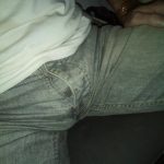 my bulge grey jeans button fly