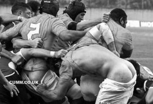 naked rugby arses