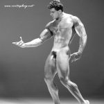 vintage celebrity cock Young Larry Scott. Mr Olympia