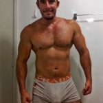 bulge bloke short shorts vpl
