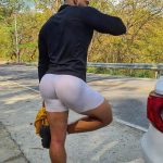 gay-cruising white shorts