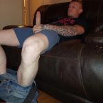 pants down cock out wanking