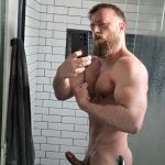 GOD COCK shower wank selfie daddy