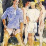 art Charles Demuth – Four Male Figures, c. 1930