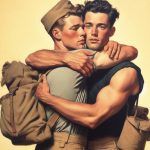 brother hug of pleasure army lads