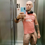 A-Mans-Man bald dude cock selfie