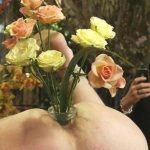 anal art Attractive-Buttocks-flowers
