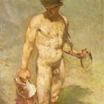 art-Julius-Paulse-1860-1940-Tobias-takes-the-fish