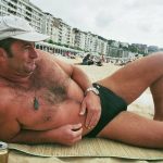 hairy dads beach bulge sensation