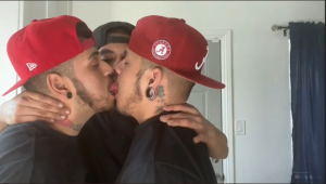 Just 3 Ladz Kissing
