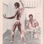 Vintage-Calendar-Men-1965-shower-showers