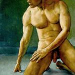 art Ron Griswold Studio Nude Kneeling into the Light