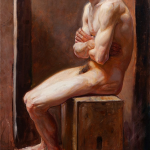art-male-Study-of-a-male-1914-Boleslaw-Barbacki