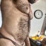 clock cock dad hairy bulge