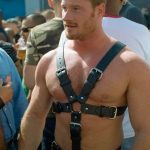 leather harness public ginger godz