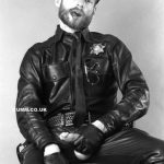 vintage leather man wanker