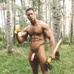 Lumbersexual gods woods axe