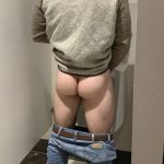 urinal god arse pants down