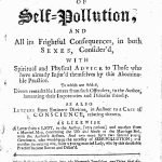 L0020235 Onania: or the heinous sin of self-pollution, title page.
