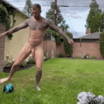 public-naked-sportsman-playing-football