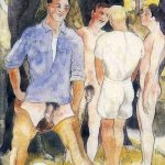 ART Charles Demuth, Four Male Figures, c. 1930