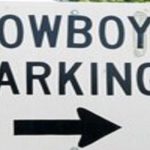 a cowboy parking