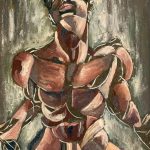 art  Cubist Male Nude (1951