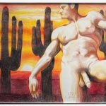 art daddy model –  Lowell Nesbitt  Untitled (The Desert) (1989)