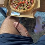 dinner for 1 pizza and cock