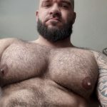 HAIRY CHEST nipples bear art