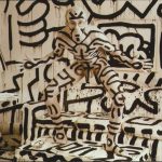 Keith Haring art (Annie Leibovitz)