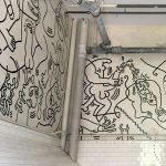 Keith Haring art1989 Once Upon a Time, bathroom of LGBT Community Center, Manhattan 3