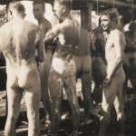 vintage ww2 shower army lads army