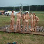 communal shower public army ladz