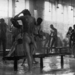 communal showers vintage