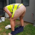 workmans bui;ders god arse shorts down