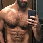 hairy chest daddy selfie