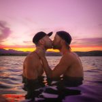 CLOUDS KISSING LOVING MEN SUNSET