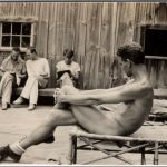 vintage male model nude an early Fire Island photo