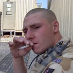 wolf army lad smoking