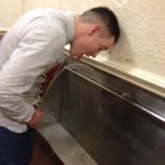 piss golden shower selfie