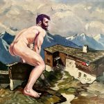 clouds art – Martin Arz – Giant with Stadl as a starting bloc