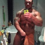 muscle daddy just gorgeous cock selfie
