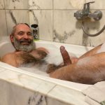 papa wanking in bath god cock fetish