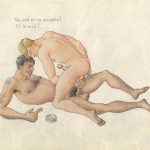 Homoerotic German postcard spread your legs