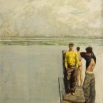 clouds art Walter Stuempfig – High tide – Hot day (c. 1955)